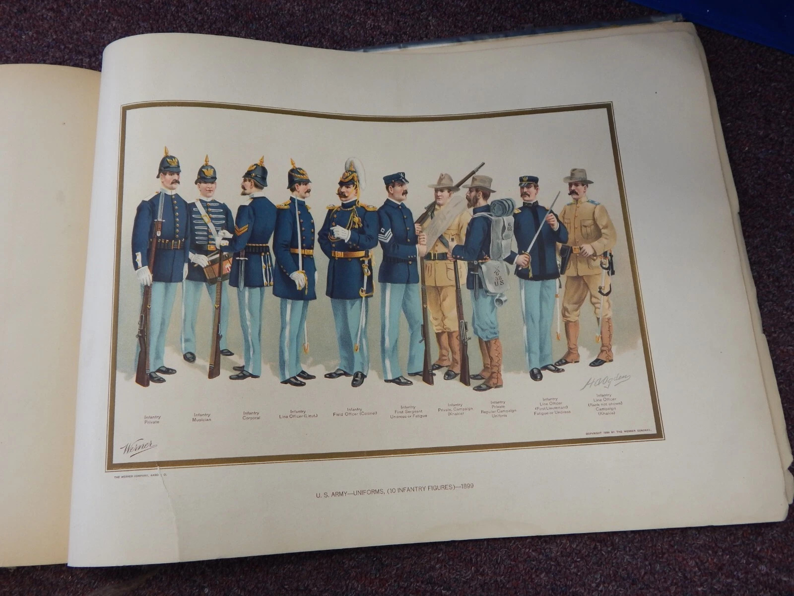 The U.S. Army 1776-1899 Book Color Prints 1899 1st Ed. Werner Company | eBay US