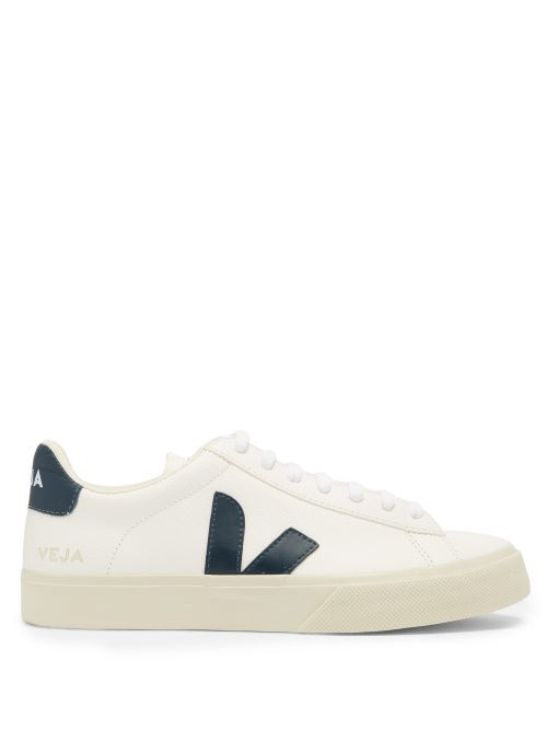Veja - Campo Leather Trainers - Womens - White Navy | Matches (US)