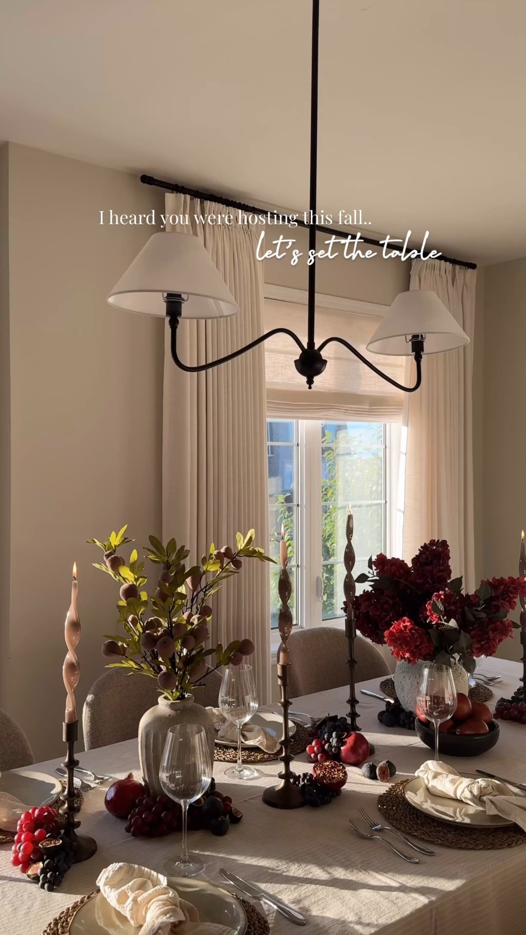 I had a vision of a fall table that felt fresh and vibrant - swapping the usual cliché fall tones for deep hues inspired by nature and used fresh fruit in rich autumn tones as the centrepiece. Think deep browns, soft taupes, plums and bordeaux mixed with natural textures like wicker and stone. 

A good tablescape, always starts with the right foundation, and @wayfaircanada has everything you need to host with ease. From dining tables and chairs to seat your loved ones, to arched cabinets and sideboards for storing dining essentials, and statement lighting to set the mood.. but it doesn’t stop there - Wayfair Canada also has all the finishing touches from dinnerware and utensils, to cutlery, glassware and linens making it your one stop for holiday hosting. You can even find candleholders, floral arrangements and centerpieces so your table feels complete.

#WayfairCAHome #WayfairCAPartner
