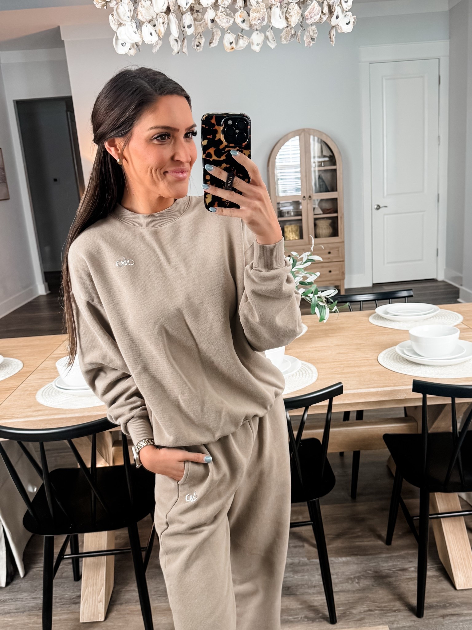 Wearing an XS in both top and bottom. 

Winter outfit | lounge set | matching 

#LTKMidsize #LTKootd #LTKFindsUnder100