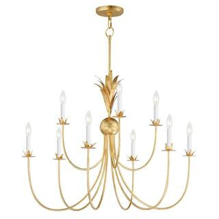 Maxim Lighting Paloma 9-Light Gold Chandelier 2889 - The Home Depot | The Home Depot
