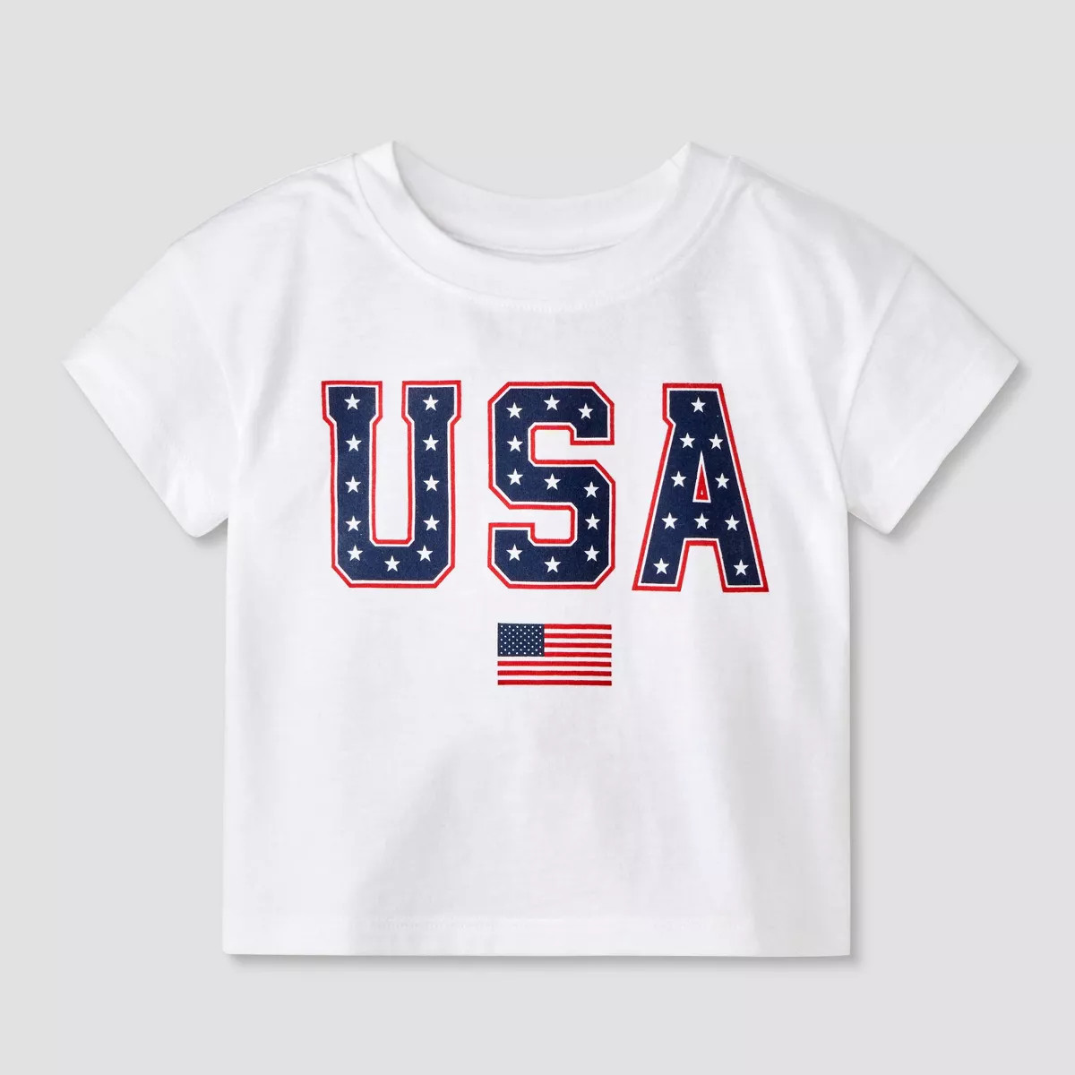 Baby Girls' USA Graphic T-Shirt - Cat & Jack™ White | Target