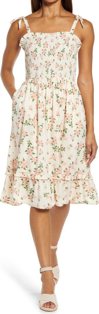 Taylor Magnolia Print Sundress | Nordstrom | Nordstrom