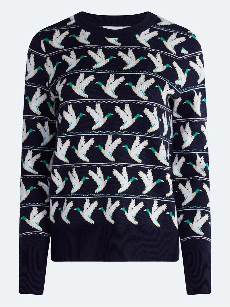 Free Assembly Women's and Women's Plus Cozy Yarn Crewneck Sweater, Midweight, Sizes XS-4X | Walmart (US)