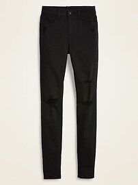 High-Waisted Distressed Rockstar Super Skinny Jeans For Women | Old Navy (US)