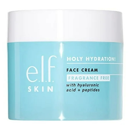 E.L.F. Holy Hydration! Face Cream - Fragrance Free Smooth Non-Greasy Lightweight Nourishing Moisturizes Softens Absorbs Quickly Suitable For All Skin Types 1.76 Oz. | Walmart (US)