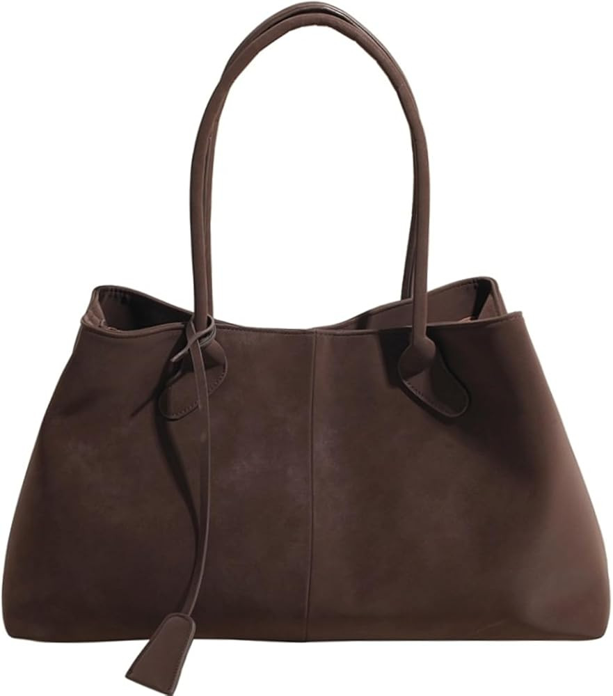 Trendy Suede Crescent Satchels Tote Slouchy Shoulder Handbags Designer Hobo Purses for Women Fall... | Amazon (US)