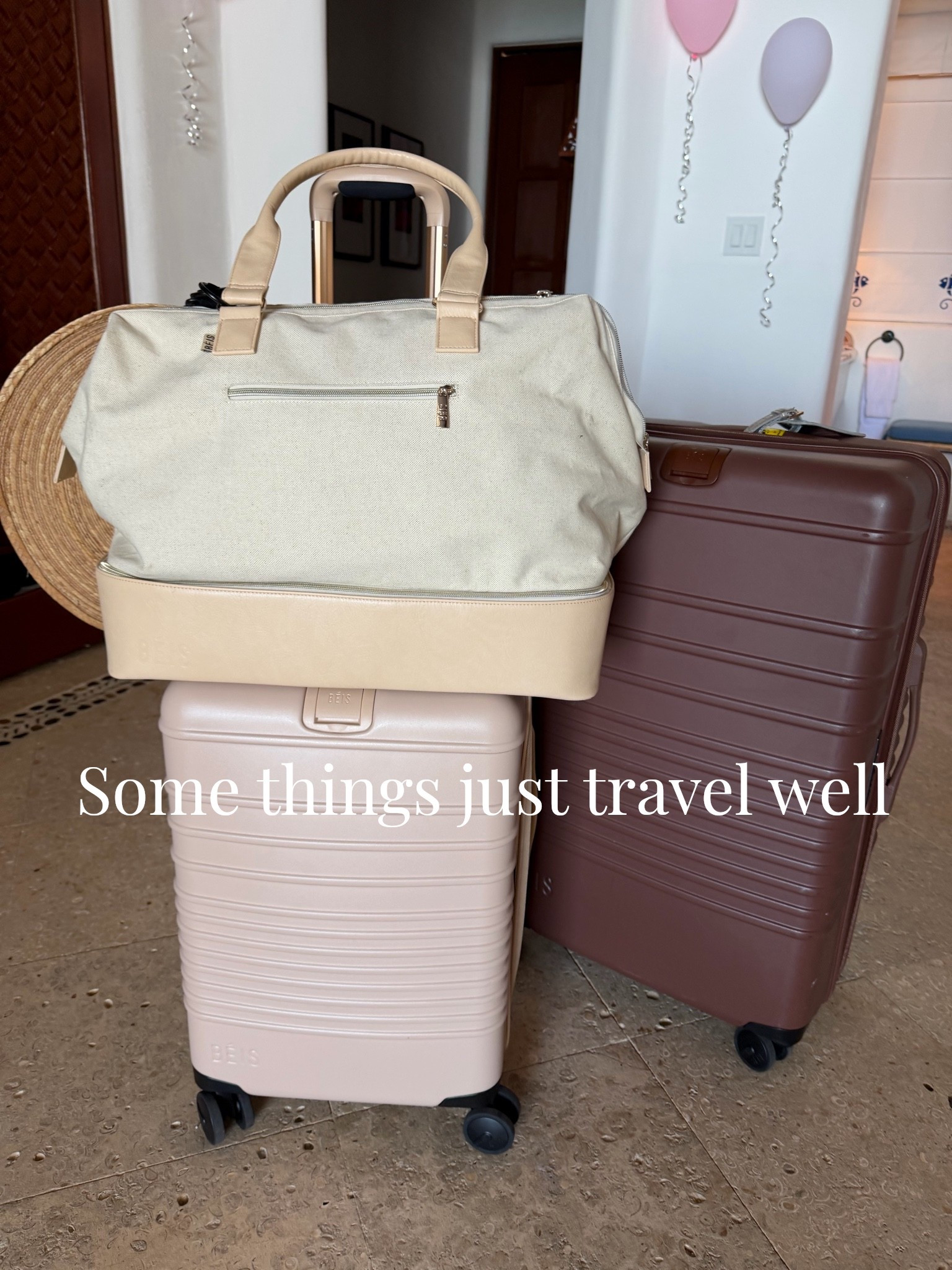 Theeee best luggage! Only @beis around here.   Collected miles beautifully.

#LTKTravel #LTKU #LTKWorkwear