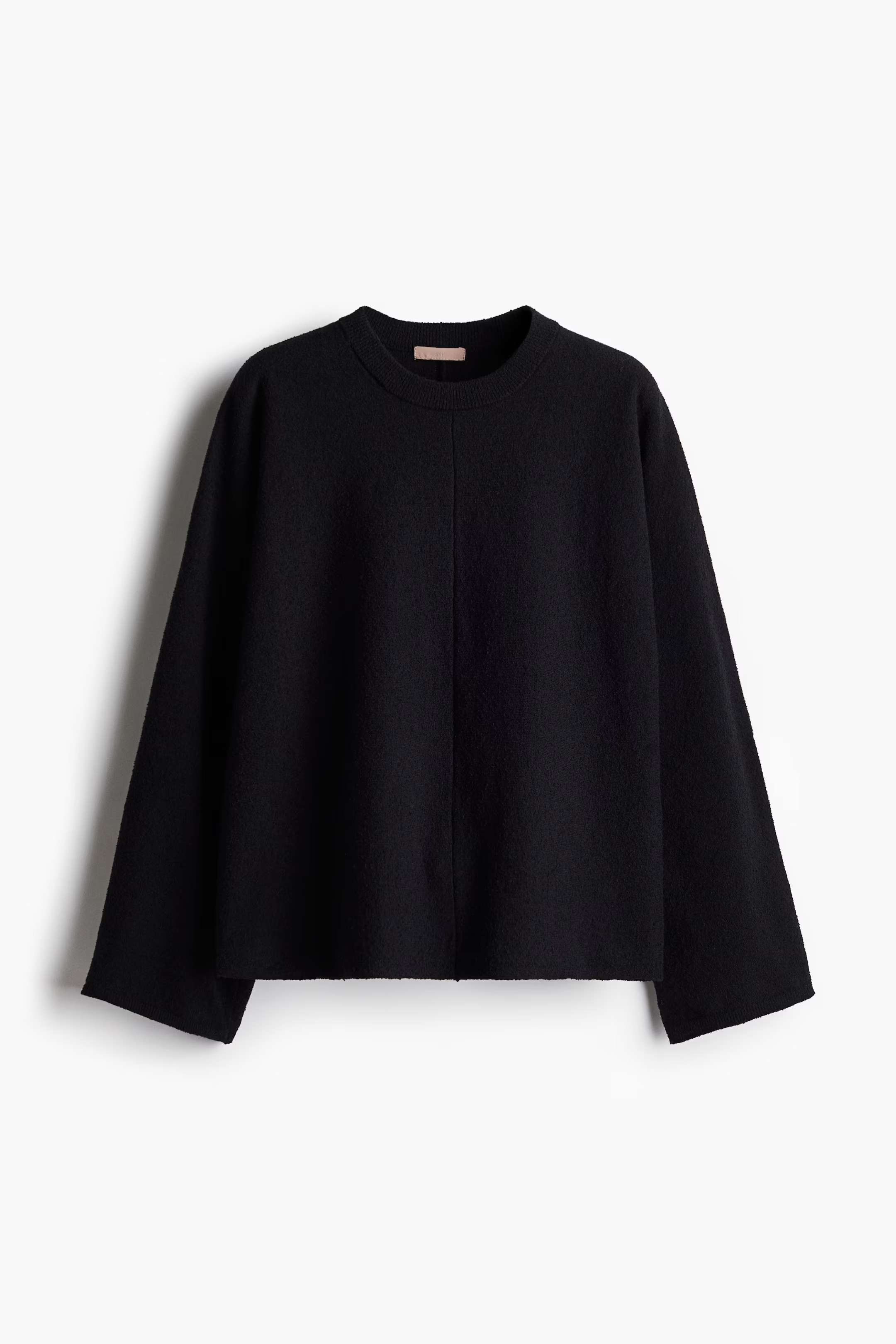 Bouclé-knit jumper - Black - Ladies | H&M GB | H&M (UK, MY, IN, SG, PH, TW, HK)