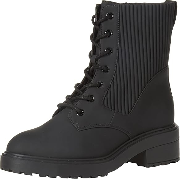 Amazon Essentials Women's Rubberized Combat Boot with Chunky Outsole | Amazon (US)