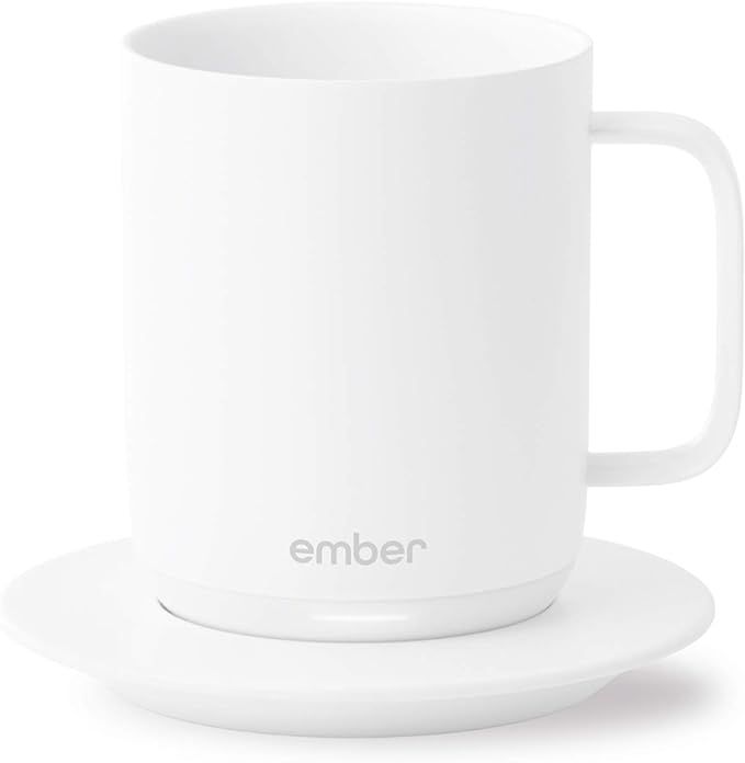 Ember Temperature Control Smart Mug, 10 Ounce, 1-hr Battery Life, White - App Controlled Heated C... | Amazon (US)