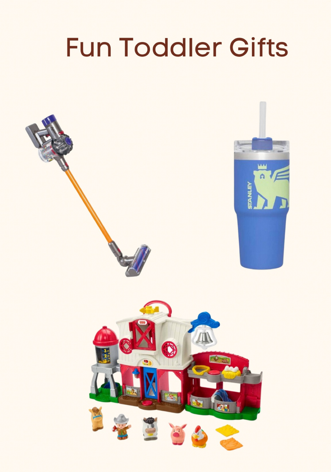 This little Dyson vacuum actually has suction!! My son is obsessed with my Stanley cup so I have to get him his own🥺 



Toddler gifts, target Christmas, farm animal toys, Stanley cup, boy mom 

#LTKHoliday #LTKfamily #LTKkids