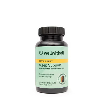 WellWithAll Sleep Support Capsules - 30ct | Target