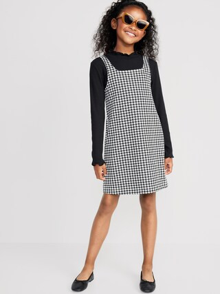 Sleeveless Dress &amp; Mock-Neck T-Shirt Set for Girls | Old Navy (US)