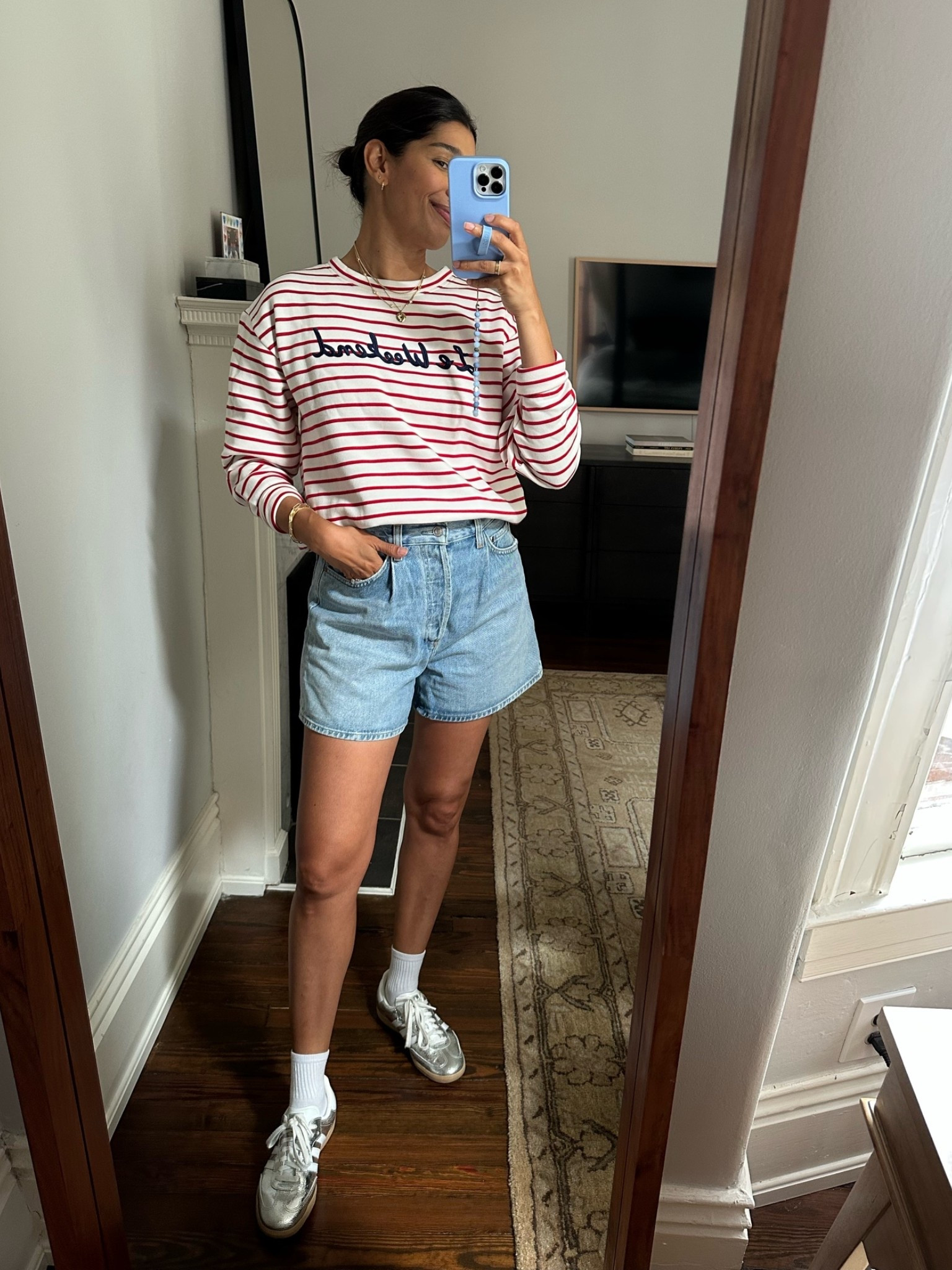 Sweatshirt - XS, linked similar as well 
Shorts - tts

#LTKgrwm #LTKmomlife #LTKOver40
