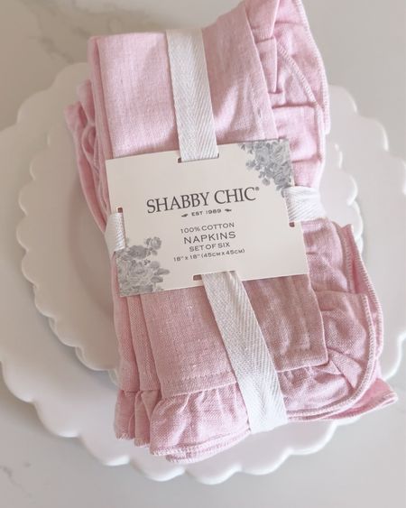 the prettiest pink ruffle napkins for spring

#LTKparties #LTKhome #LTKsalealert