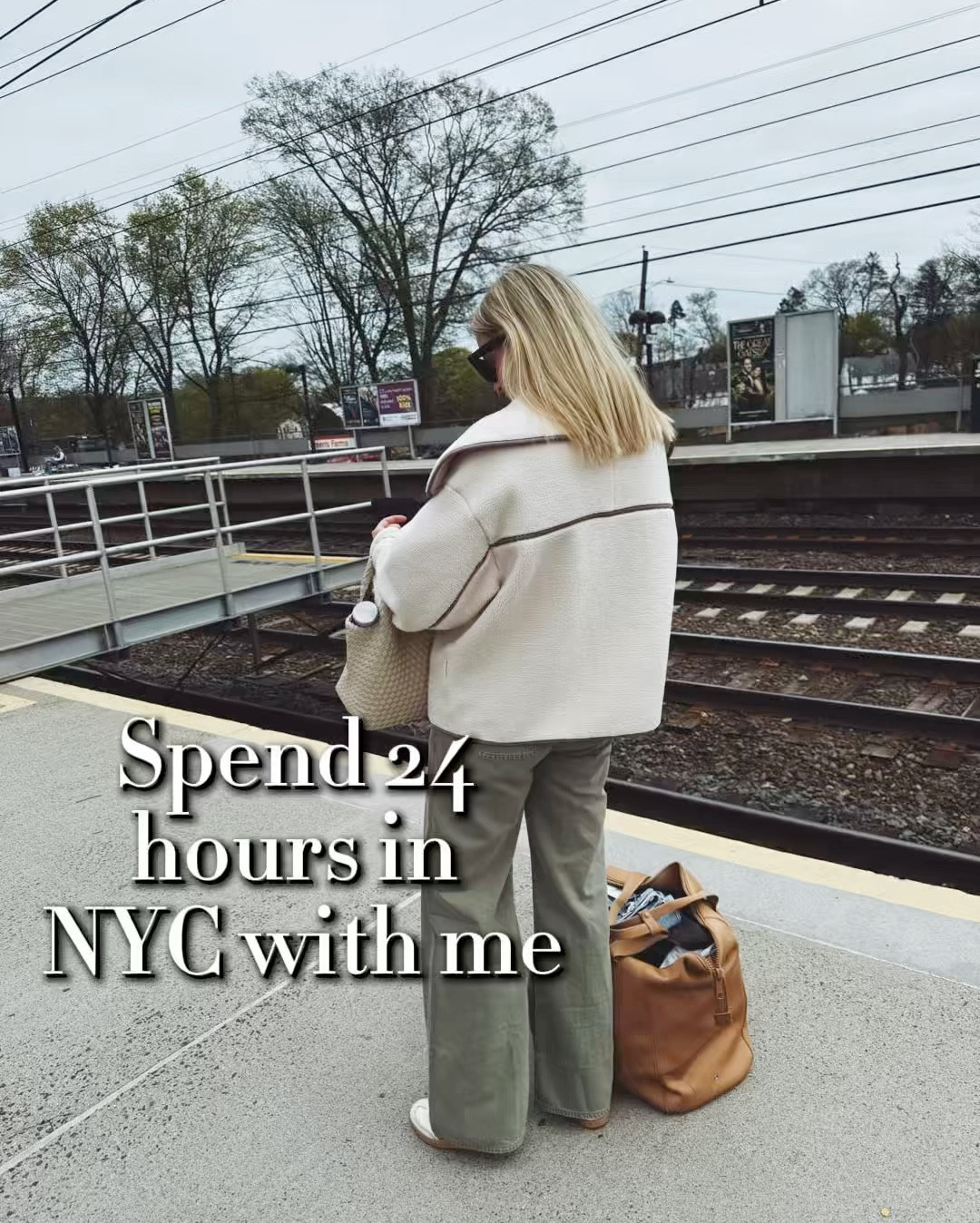 The best 24hrs spent in NYC to see Two Friends 🎷🎵
-small Sherpa jacket 
-XS leather jacket 
-small tops
-26R pants 
-heels tts 
-size down 1/2 in sneakers 
-XL duffle 

#LTKdayinmylife #LTKmomlife