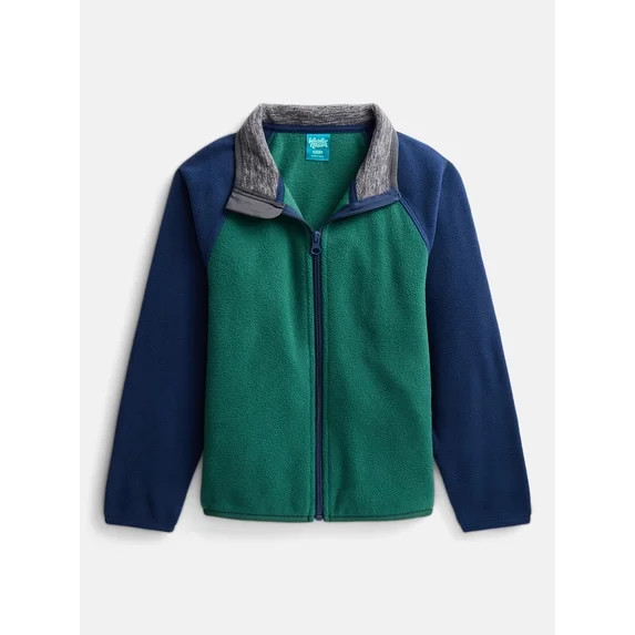 Wonder Nation Boys Microfleece Full Zip Jacket, Sizes 4-18 & Husky | Walmart (US)