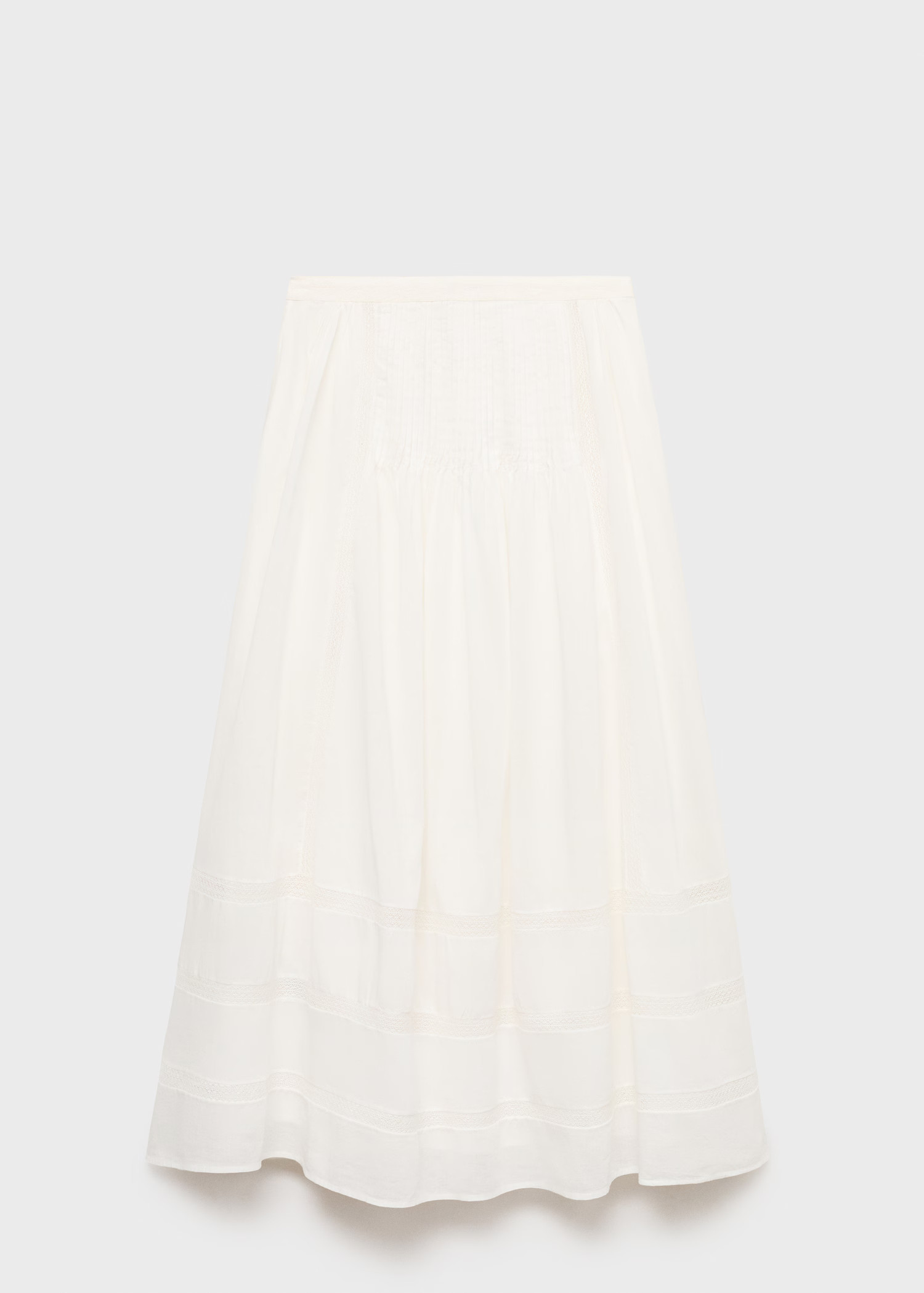 Lace cotton skirt - Women | MANGO United Kingdom | MANGO (UK)