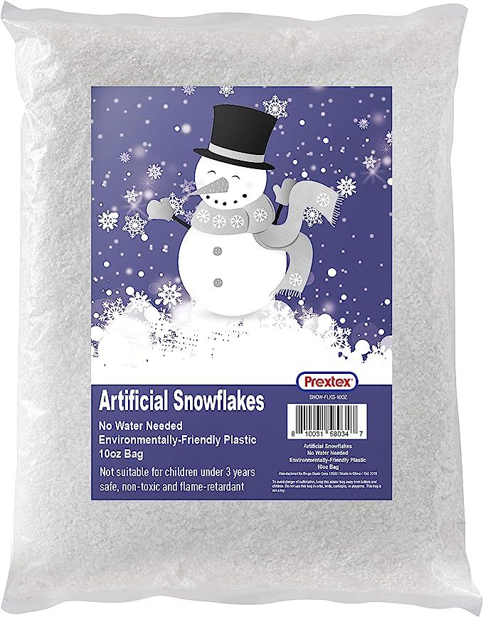 Artificial Snow 10 Ounces Fake Snow Decoration for Christmas Tree Decoration, Village Displays - ... | Amazon (US)
