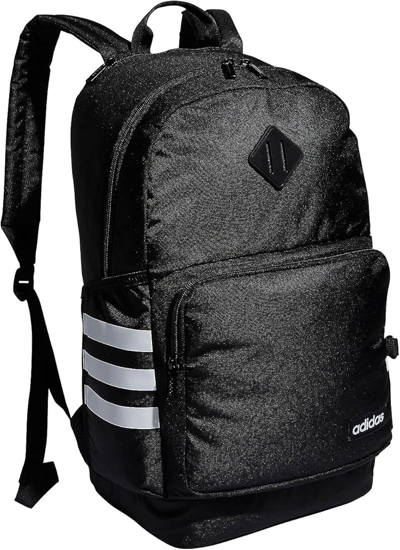 adidas Classic 3S 4 Backpack, Black/White, One Size | Amazon (US)
