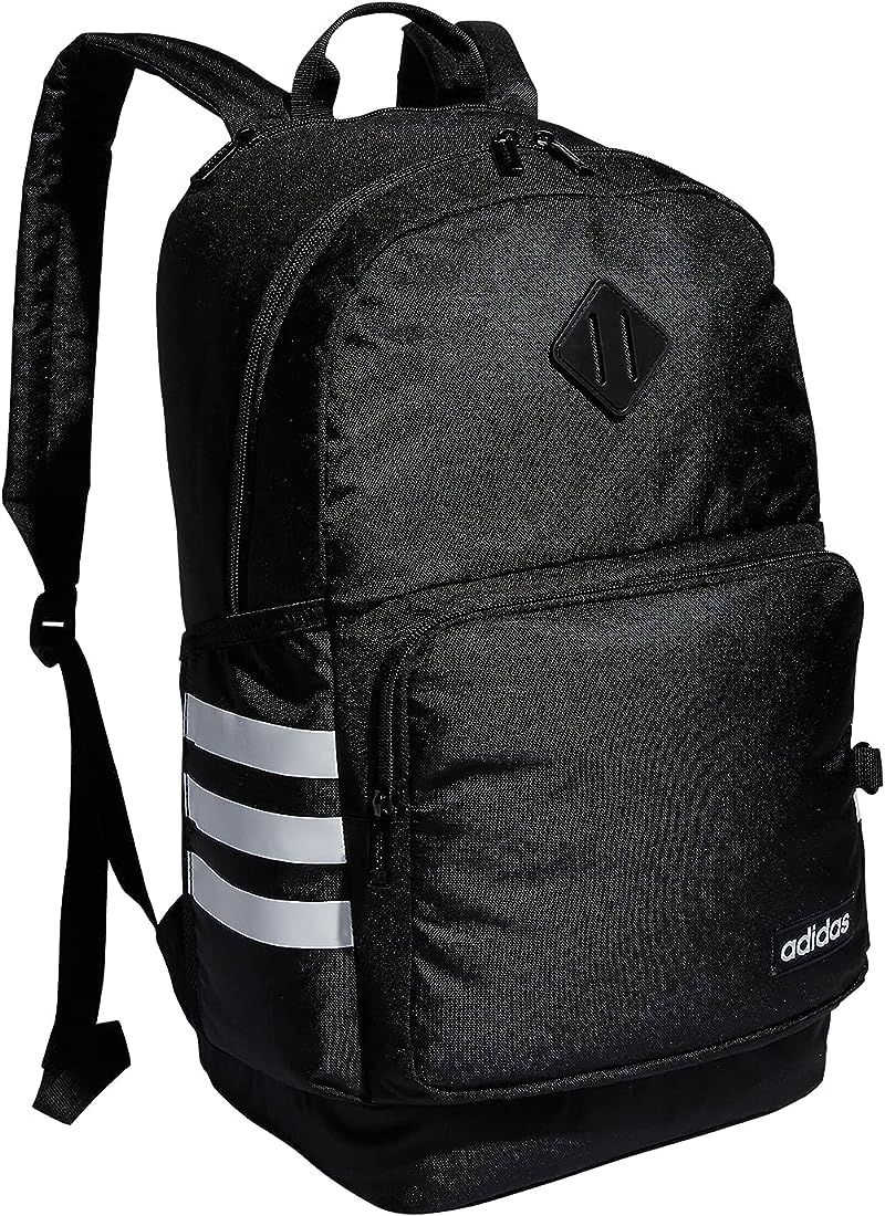 adidas Classic 3S 4 Backpack, Black/White, One Size | Amazon (US)