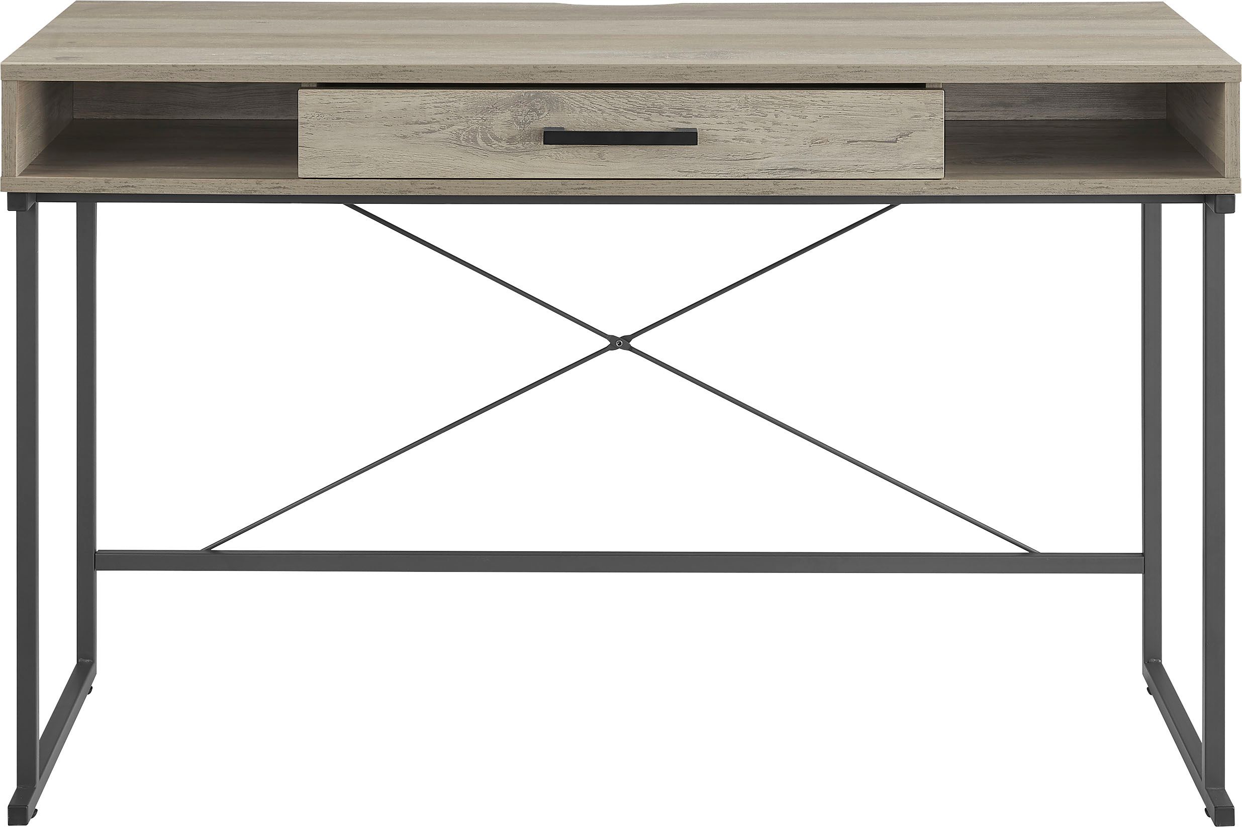 Insignia™ Computer Desk with Drawer – 47" Wide Dark Wood NS-ODD3 - Best Buy | Best Buy U.S.