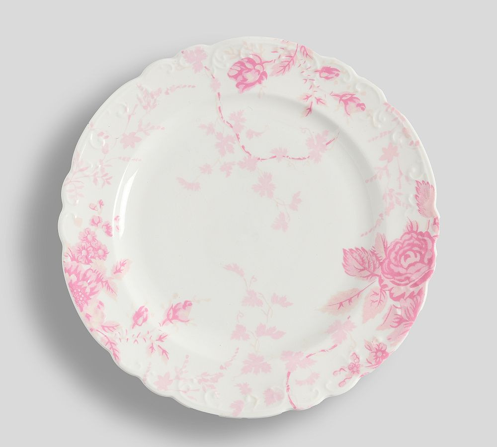 LoveShackFancy Rose Porcelain Salad Plates - Set of 4 | Pottery Barn (US)