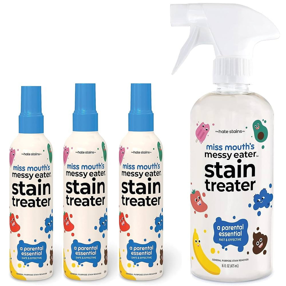 Miss Mouth's Messy Eater Stain Treater - 3 Pack Stain Remover Spray and 16oz Bottle | Amazon (US)