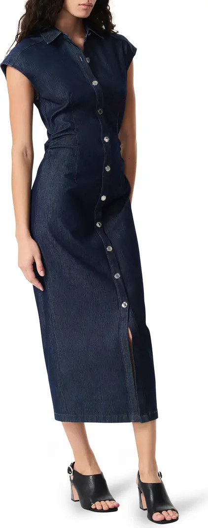 Airflex Leah Cotton Blend Denim Shirtdress | Nordstrom