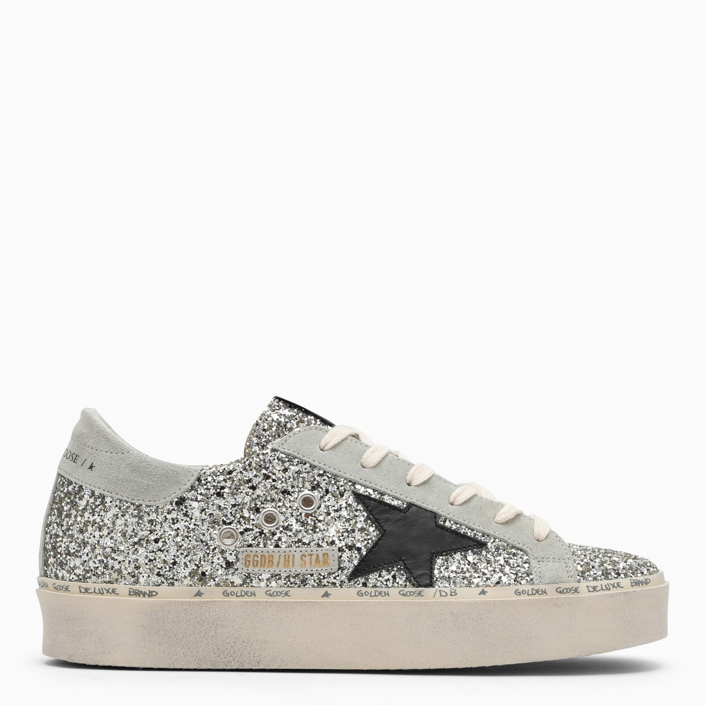Silver glitter Hi-star sneakers | The Double F