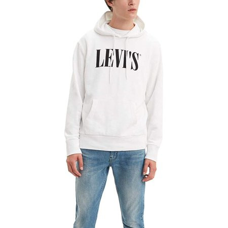 Levi s WHITE Men s Graphic Print Logo Knit Hoodie Sweatshirt M | Walmart (US)