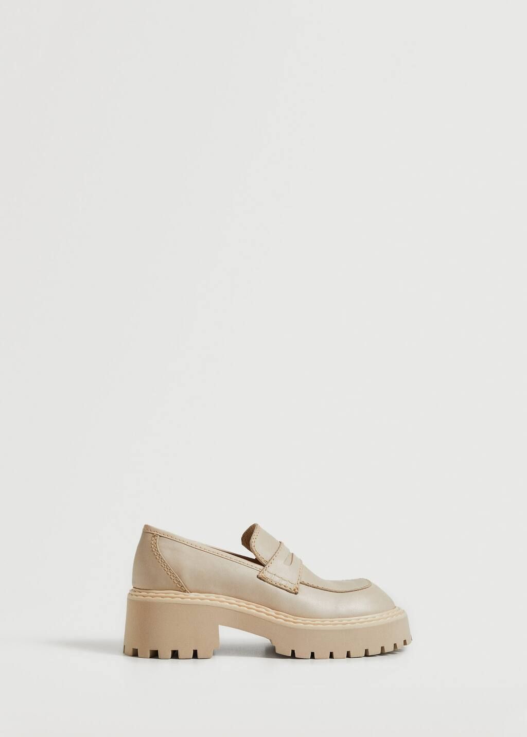 Track sole leather shoes | MANGO (UK)