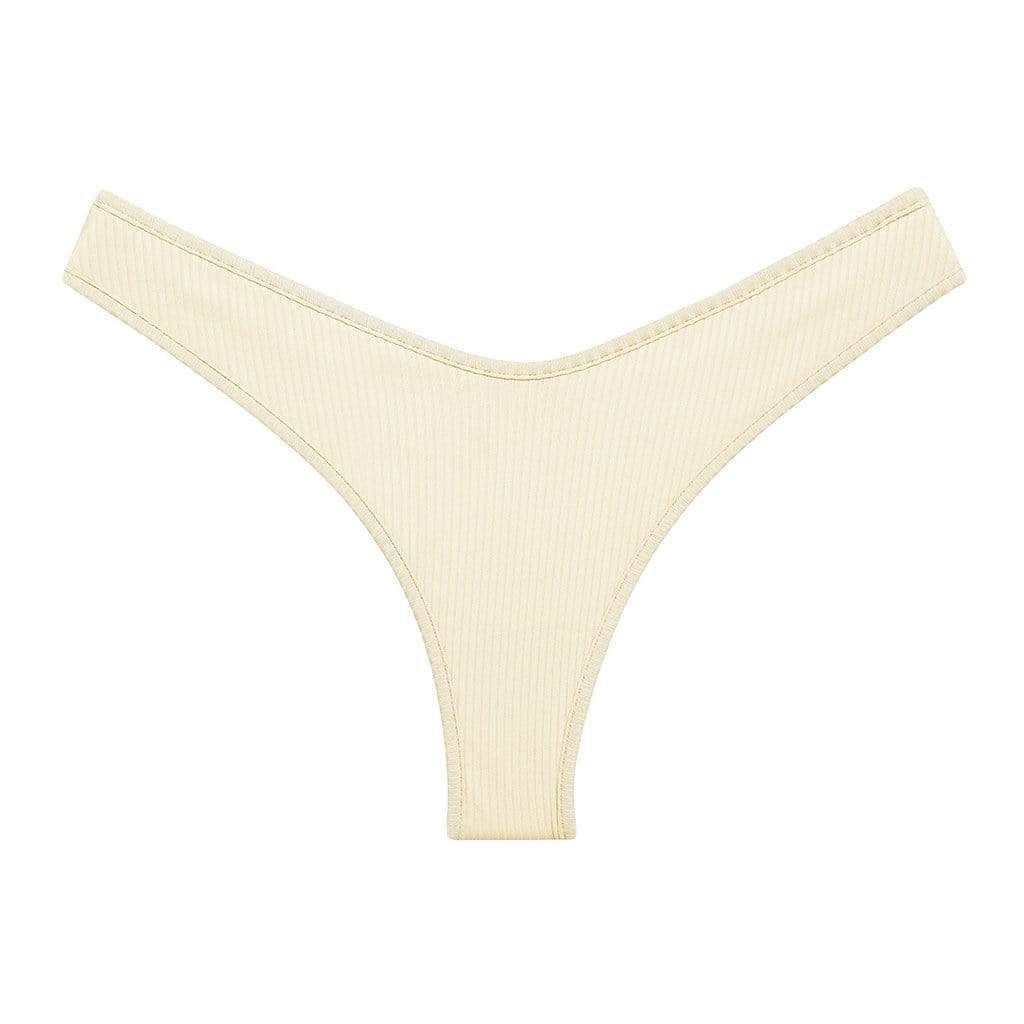 Cream Rib Lulu Bikini bottom | Montce