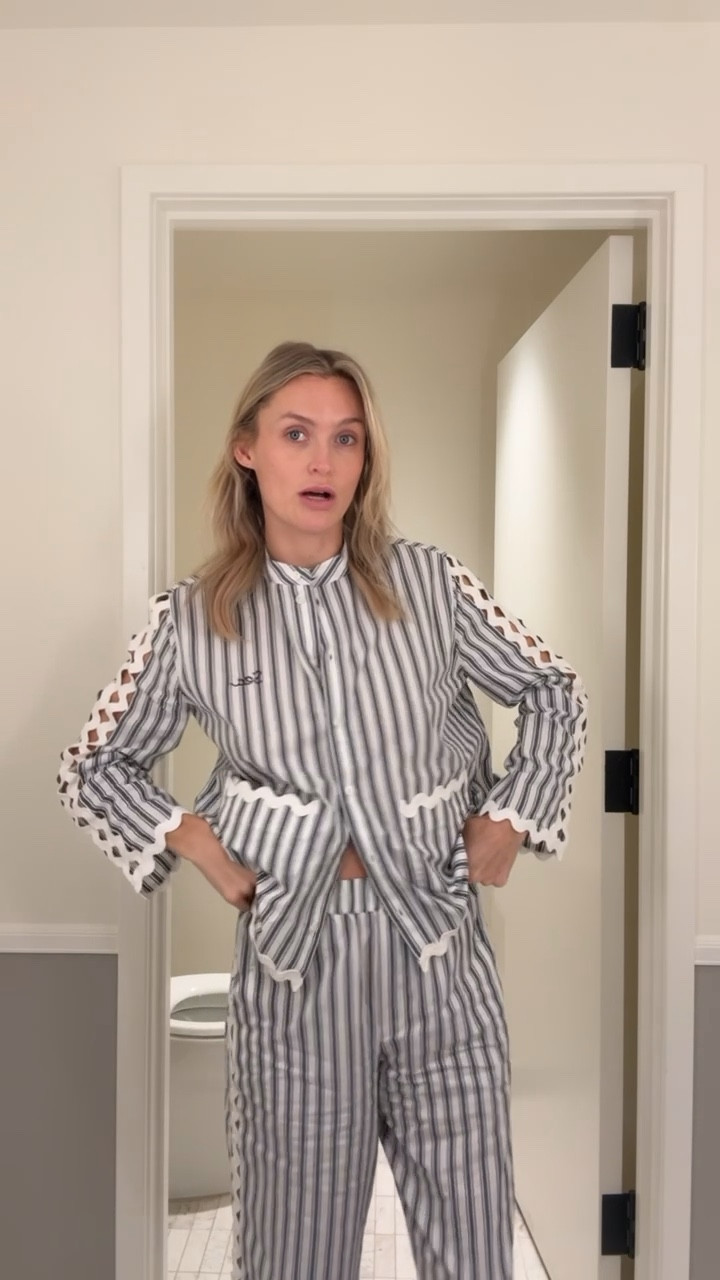 Wearing the cutest little pajamas ever from Sea. I absolutely love the side detailing and they are super comfortable 🤍

#LTKootd #LTKgrwm #LTKmorningroutine