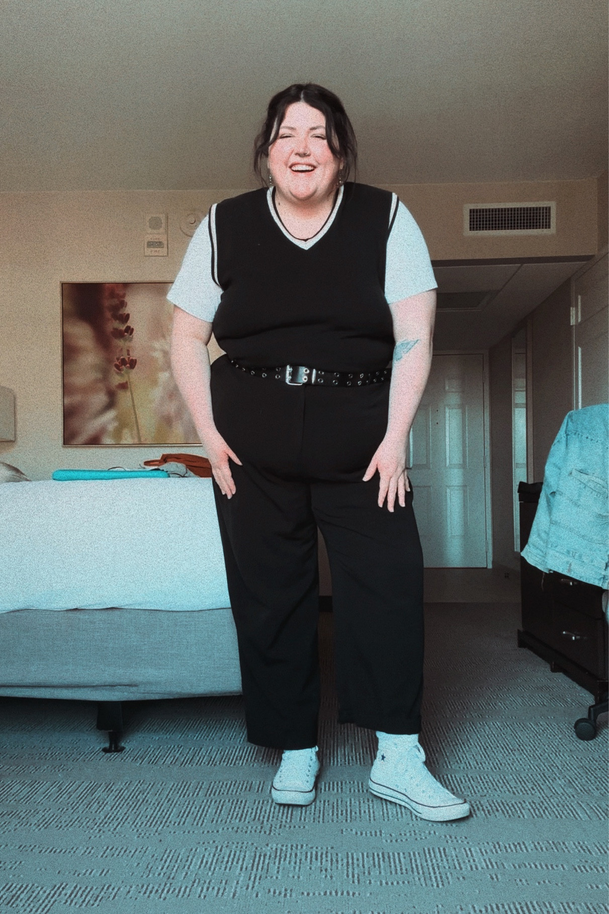 Education conference business casual outfit 🍎