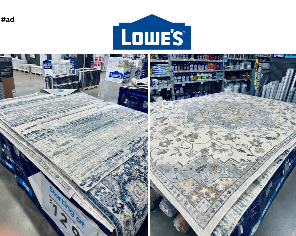 #ad Ohhh boy… who knew Lowe’s had such a soft side?! 😍 We all know they’ve got the tools to build and fix just about anything but turns out they have the home decor that brings the cozy, and character to almost any space! These rugs stopped me in my tracks…. I think my cart made skid marks in the aisle! That one on the right nearly made it back home with me!
The Origin 21 and allen + roth collections are crazy good when it comes to finishing touches in a room! Tons of sizes, colors, and textures to match just about any space!
@loweshomeimprovement #lowespartner @Shop.LTK #liketkit 

 