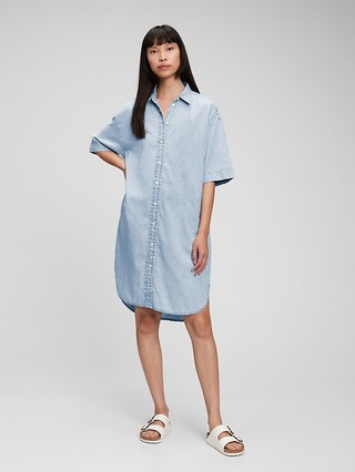 Denim Shirtdress with Washwell | Gap (CA)
