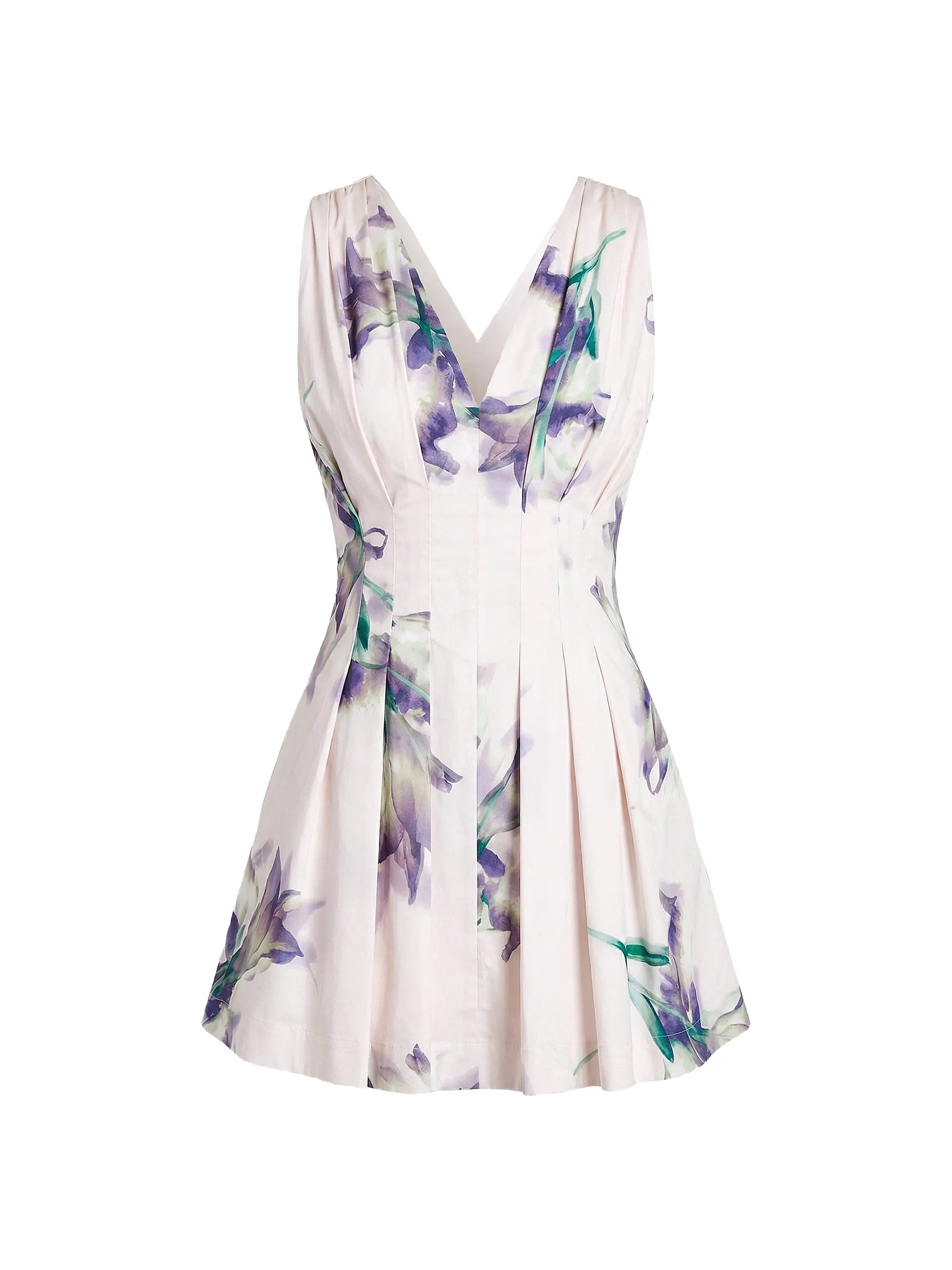 Nicholas the Label Elvira Floral Linen-Blend Minidress | Saks Fifth Avenue | Saks Fifth Avenue