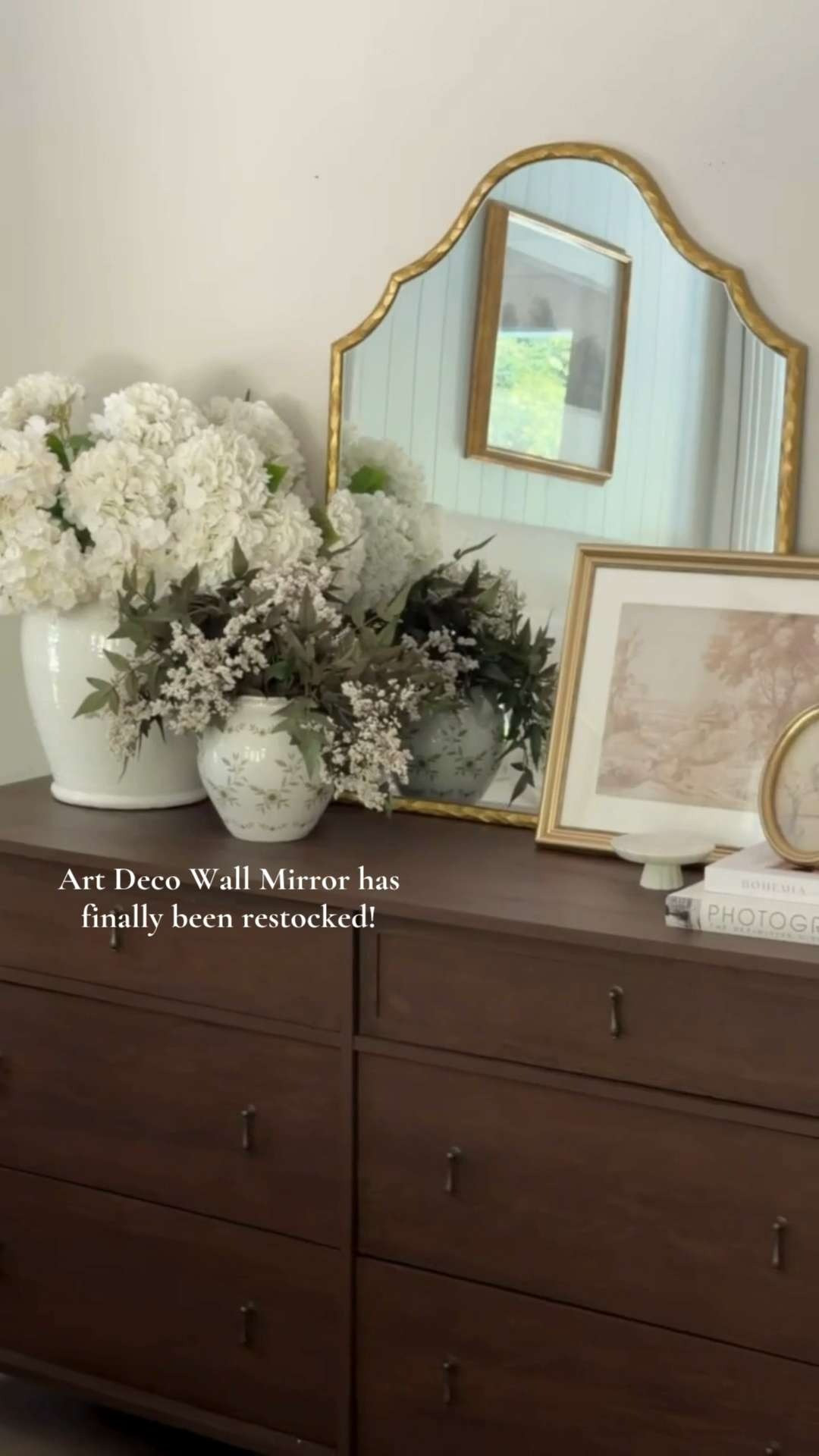 So many gorg products here!! This art deco mirror has finally been restocked and our Hartwell 6-drawer dresser just launched! 

 #LTKSeasonal #LTKHome