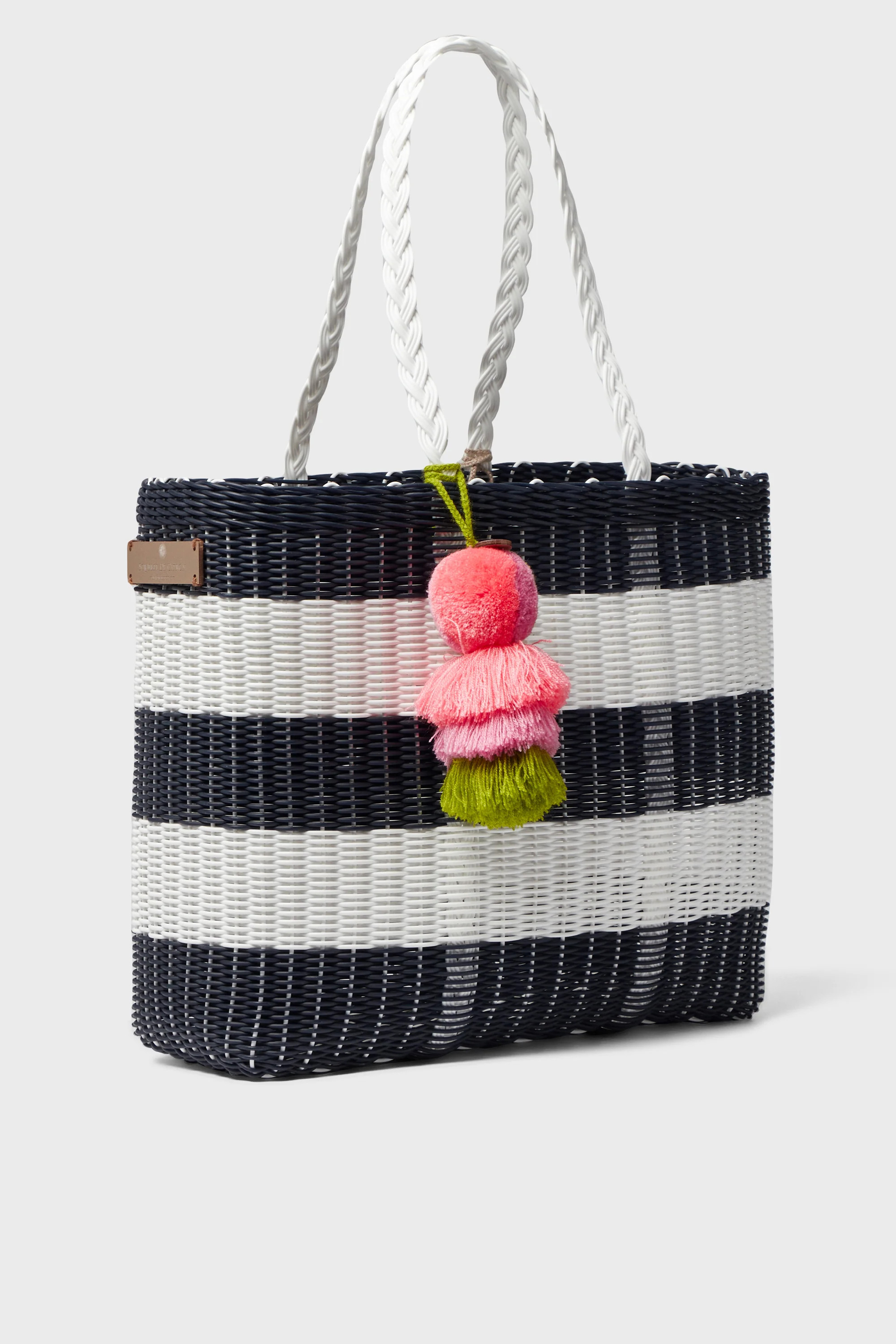 Nautical Navy and White Medium Citron Bag | Tuckernuck (US)