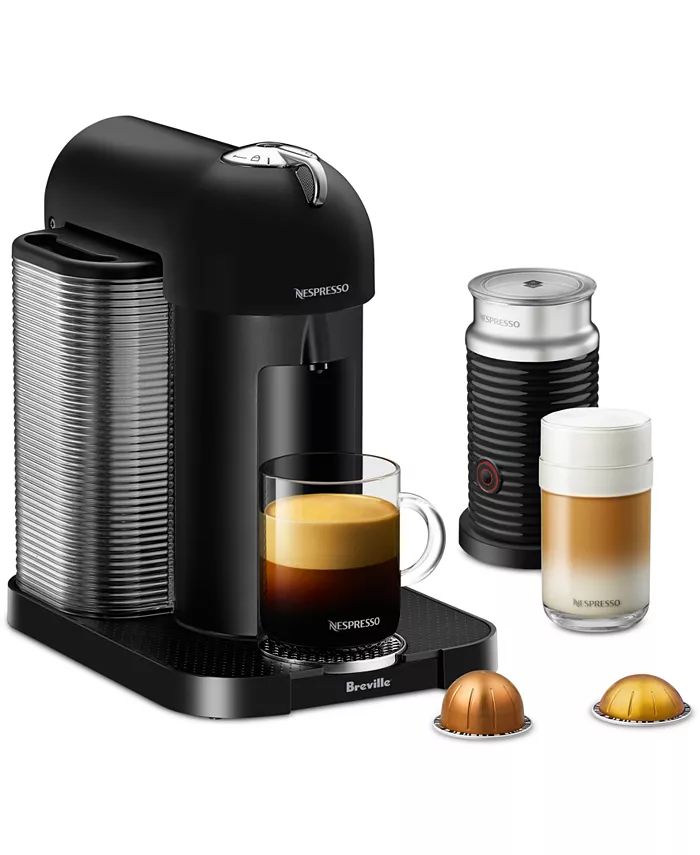 Nespresso Vertuo Coffee and Espresso Maker by Breville, Matte Black & Reviews - Small Appliances ... | Macys (US)