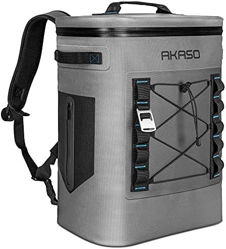 AKASO Backpack Cooler 12/24/36 Cans Insulated Lunch Box Waterproof, Keeps Cool&Warm 72 Hours with 5  | Amazon (US)