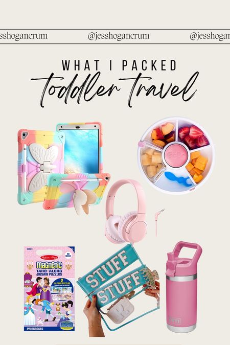 Toddler travel must haves! This rotating snack tray has been our favorite thing so Brynnie can choose which snack she wants! 

Amazon find, snack tray, toddler snack container, travel essentials for toddlers, iPad case for kids, toddler headphones, sound limiting headphones for kids, amazon travel essentials 

#LTKFind #LTKkids #LTKtravel