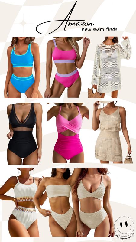 New swim finds from Amazon!

Those top two bikinis are the cutest and I think I may order them 😍 they are both under $30!

#LTKswim #LTKfindsunder50 #LTKstyletip