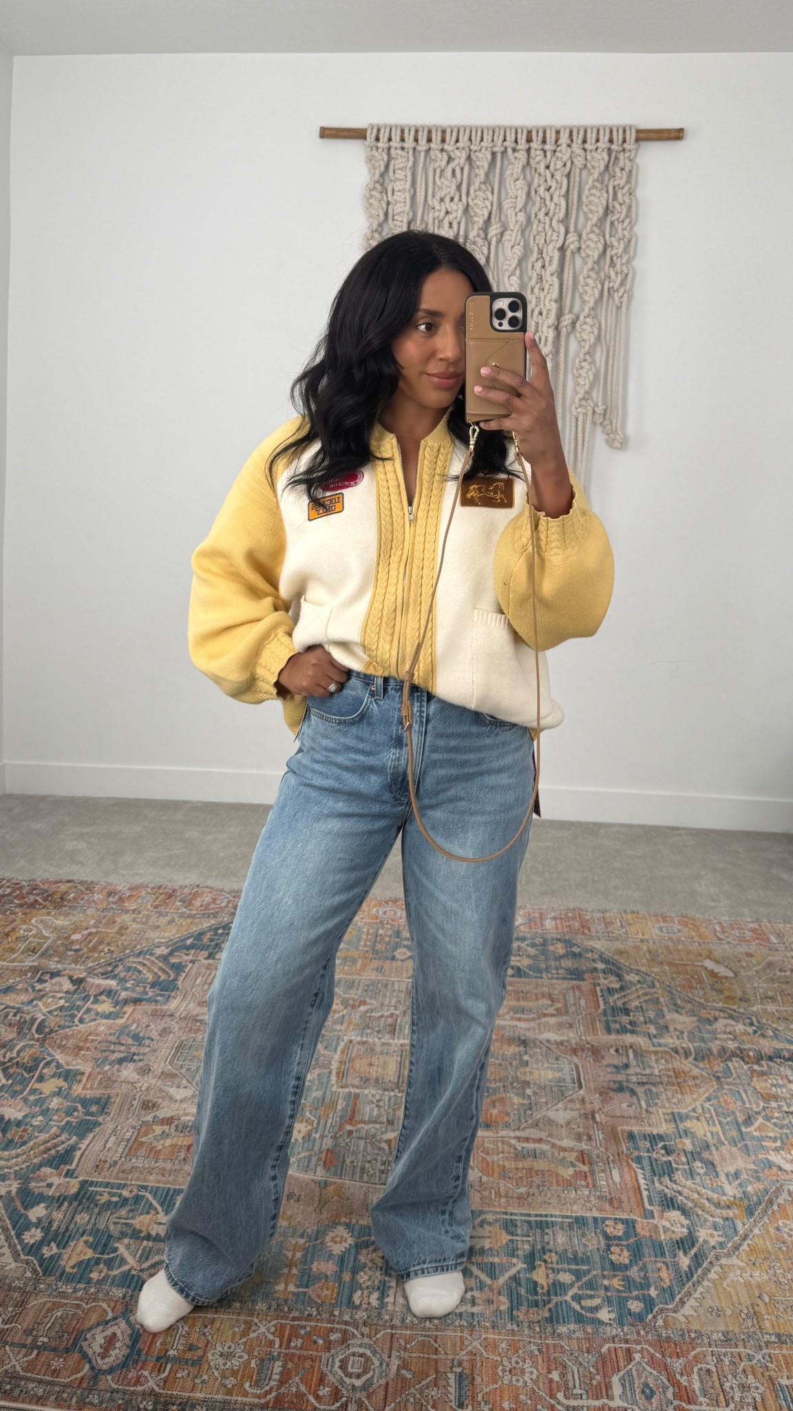 Dare I say I found the most perfect wide leg denim EVER?! Wearing the 31 LONG, and I’m 5’6! 
@Aritzia 

#LTKMidsize #LTKmomlife #LTKootd