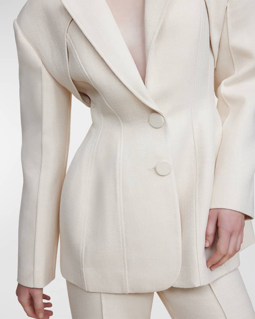 Acler Hawthorn Structured Single-Breasted Jacket | Neiman Marcus