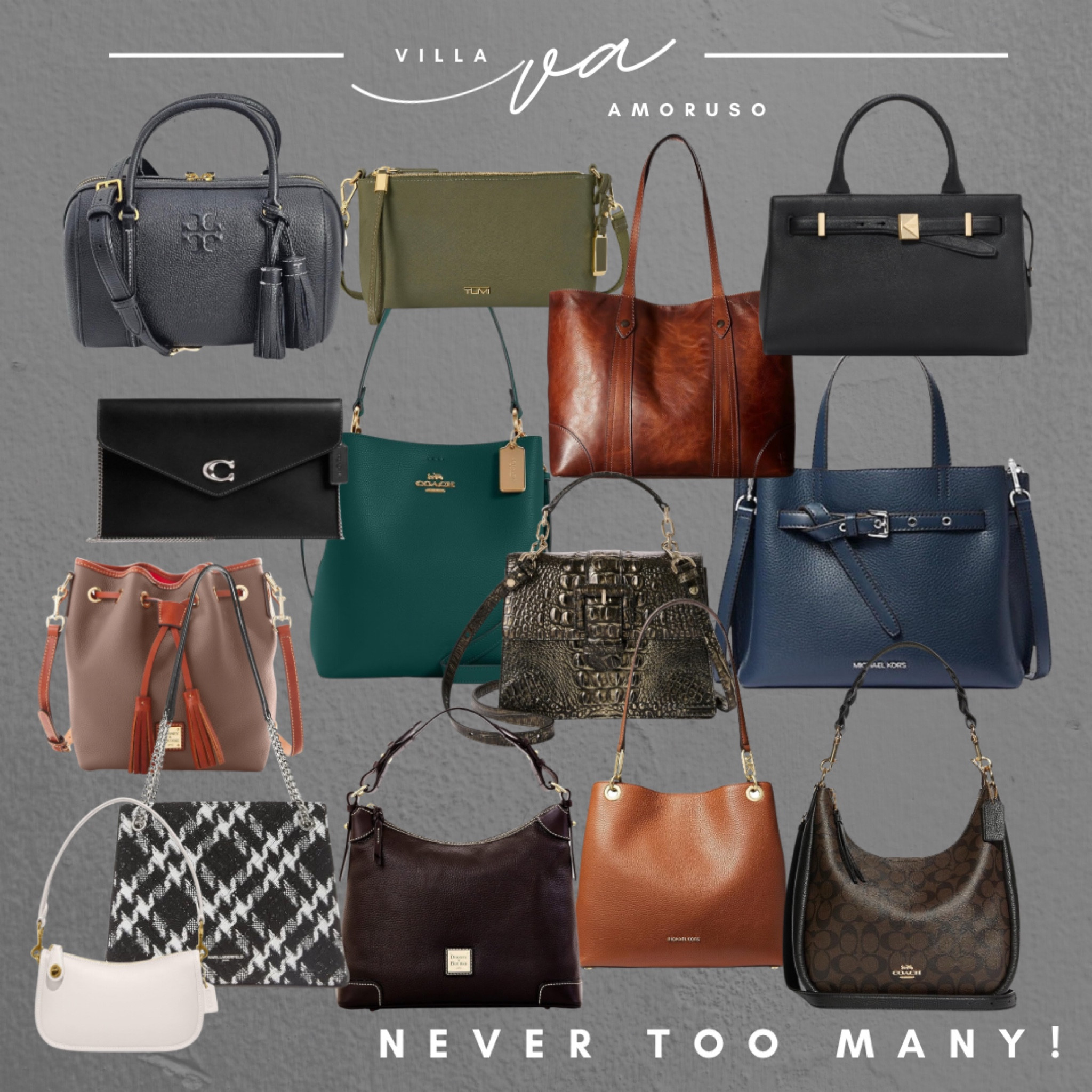 You can never have too many!  Purses, handbags, clutches.

#LTKItBag #LTKGiftGuide #LTKStyleTip