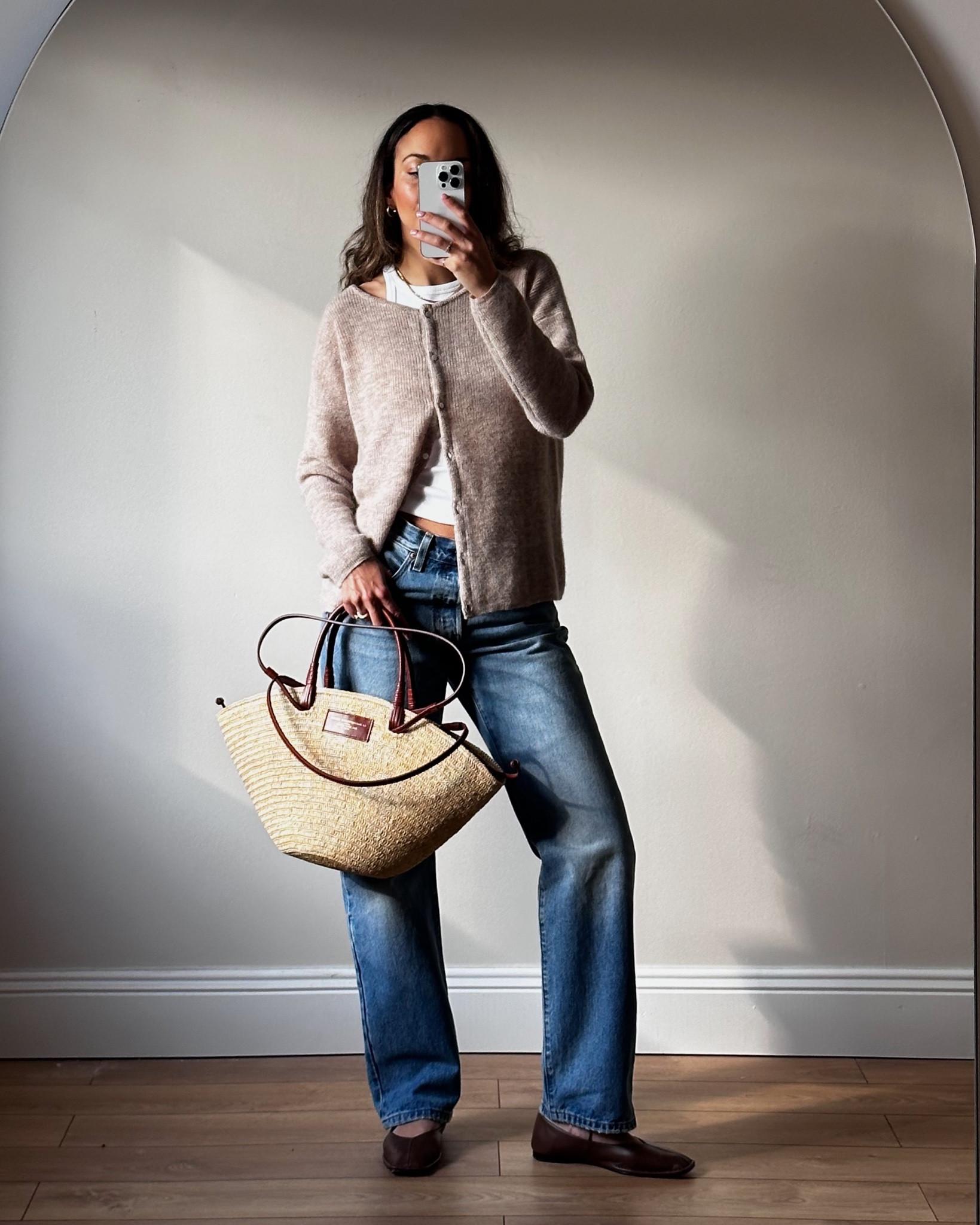 Sezane, Gaspard cardigan, spring outfit inspo, Levi’s 501 90’s jeans, Mary janes, ballet pumps, straw bag , spring basics 

#LTKeurope #LTKfindsunder100 #LTKstyletip