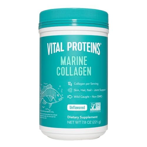 Vital Proteins Marine Collagen Peptides Powder Supplement for Skin Hair Nail Joint - Hydrolyzed C... | Amazon (US)